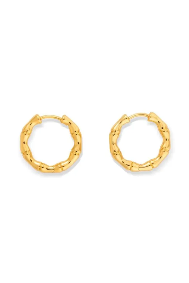 Oroton Earrings Fife Hoops 18k Gold 8211 Jewellery