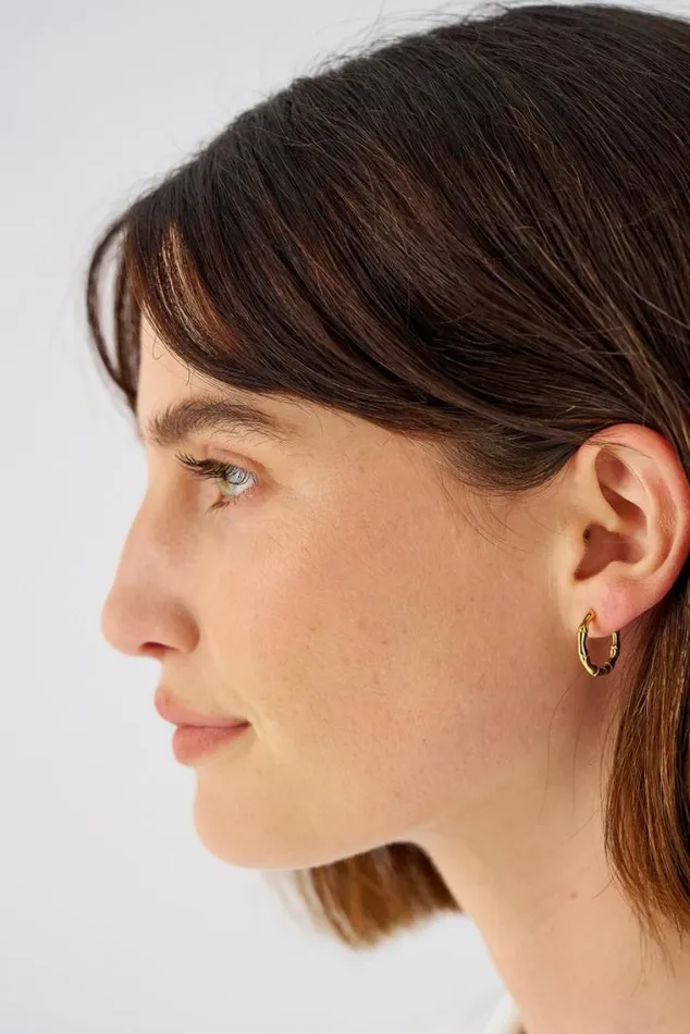 Oroton Earrings Fife Hoops 18k Gold 8211 Jewellery