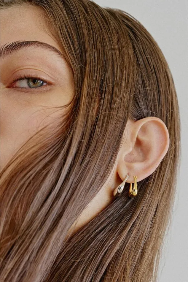 Oroton Earrings Kora Mini Hoops 18k Gold 8211 Jewellery