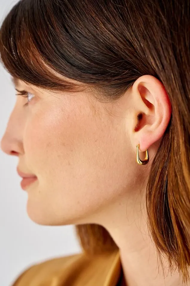 Oroton Earrings Kora Mini Hoops 18k Gold 8211 Jewellery