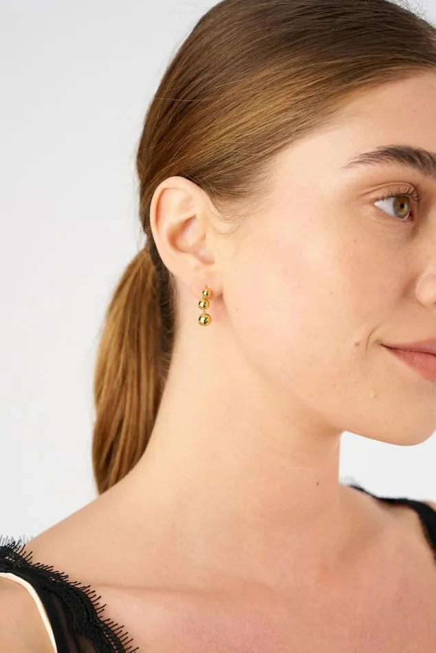 Oroton Earrings Sphere Drop Earrings 18k Gold 8211 Jewellery