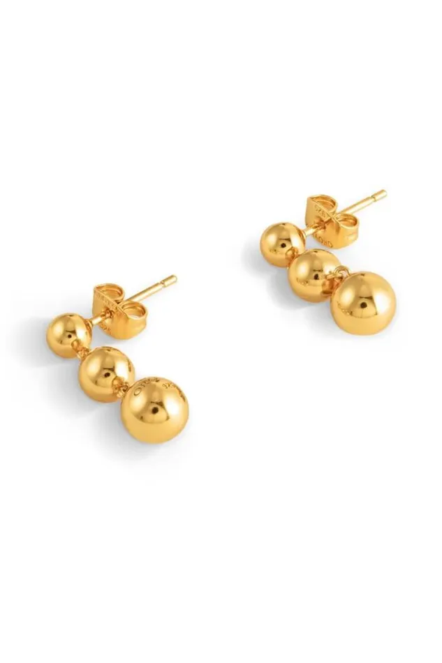 Oroton Earrings Sphere Drop Earrings 18k Gold 8211 Jewellery
