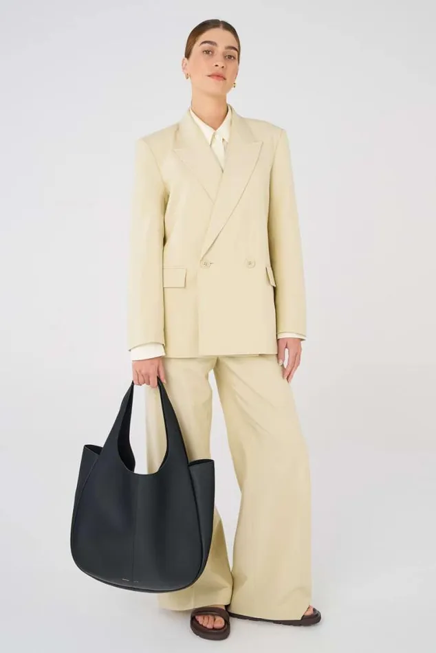Oroton Jackets and Outerwear Blazer Almond 8211 Women