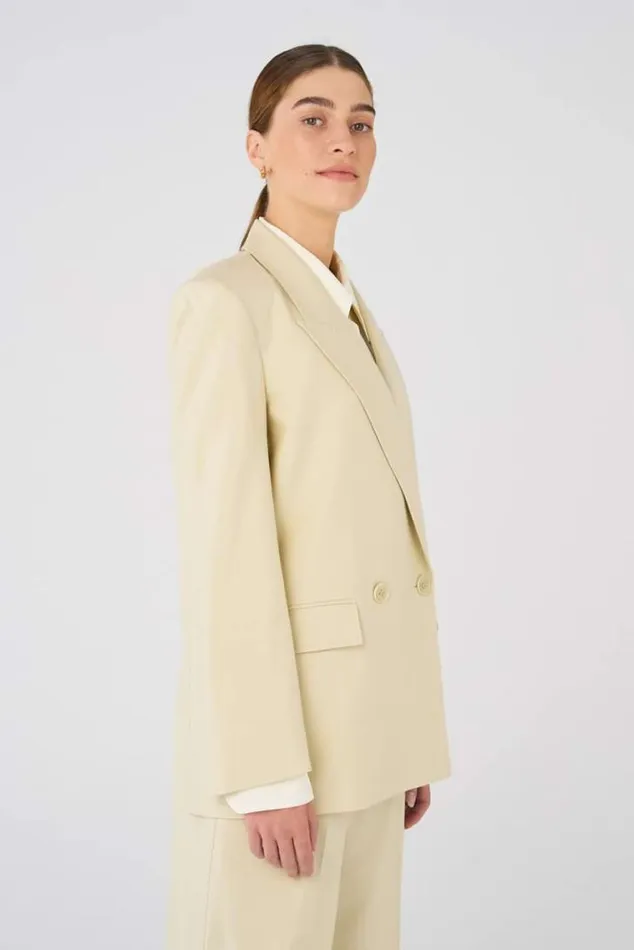 Oroton Jackets and Outerwear Blazer Almond 8211 Women