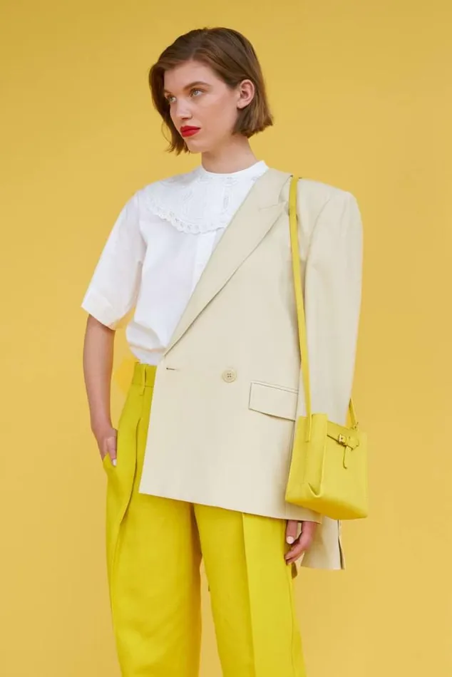 Oroton Jackets and Outerwear Blazer Almond 8211 Women