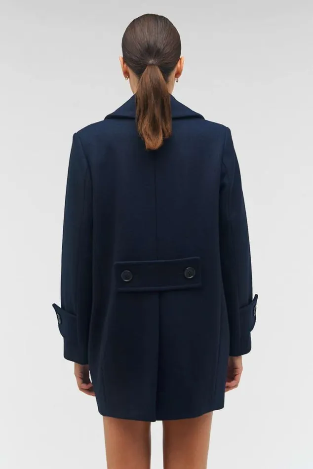 Oroton Jackets and Outerwear Double Breasted Pea Coat North Sea 8211 Women