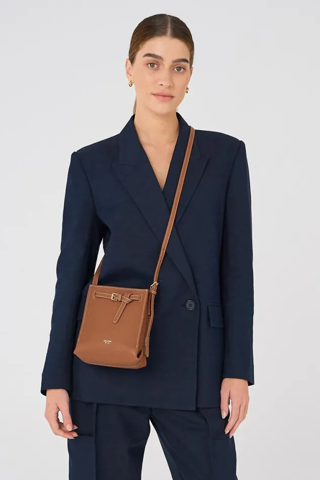 Oroton Mini Bags Margot Tiny Bucket Bag Whiskey 8211 Women