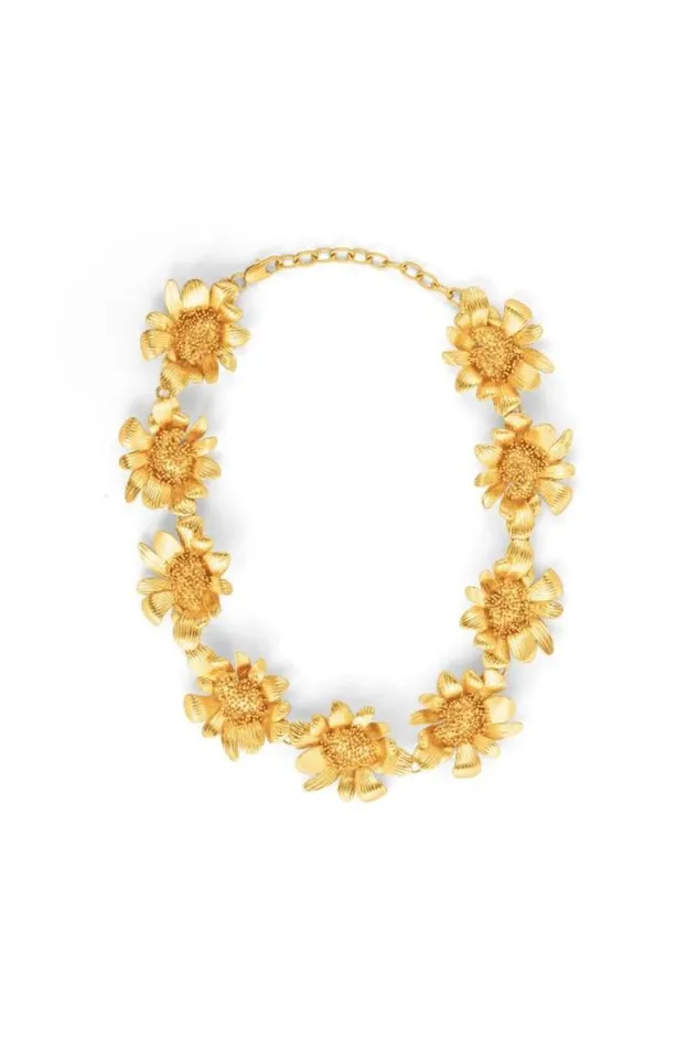Oroton Necklaces Peony Necklace Worn Gold 8211 Jewellery