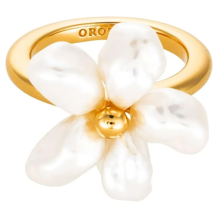 Oroton Rings Posy Ring Goldwhite 8211 Jewellery
