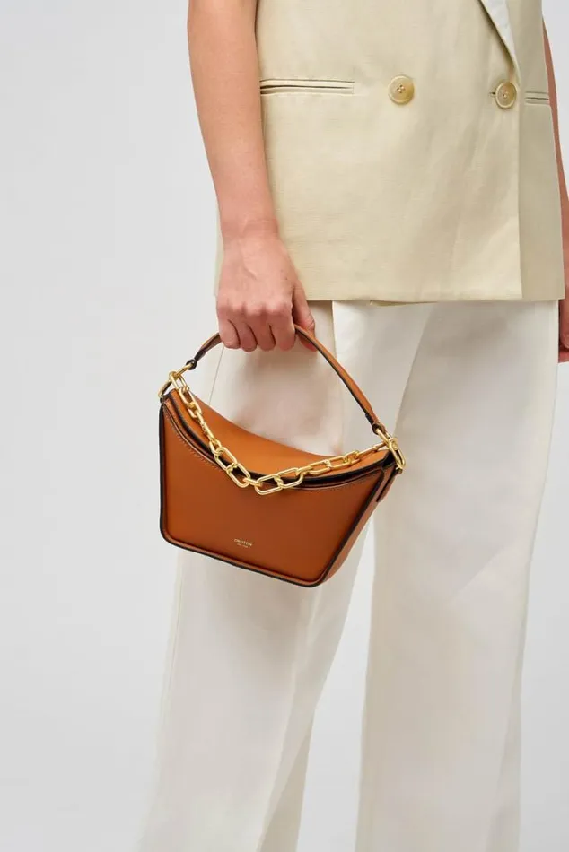 Oroton Shoulder Fable Small Day Bag Amber 8211 Women