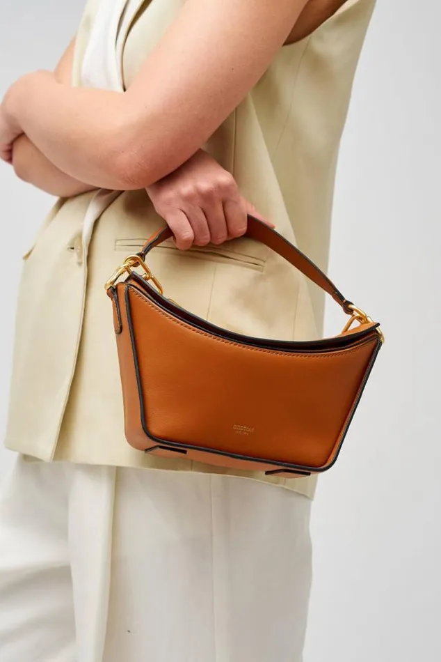 Oroton Shoulder Fable Small Day Bag Amber 8211 Women