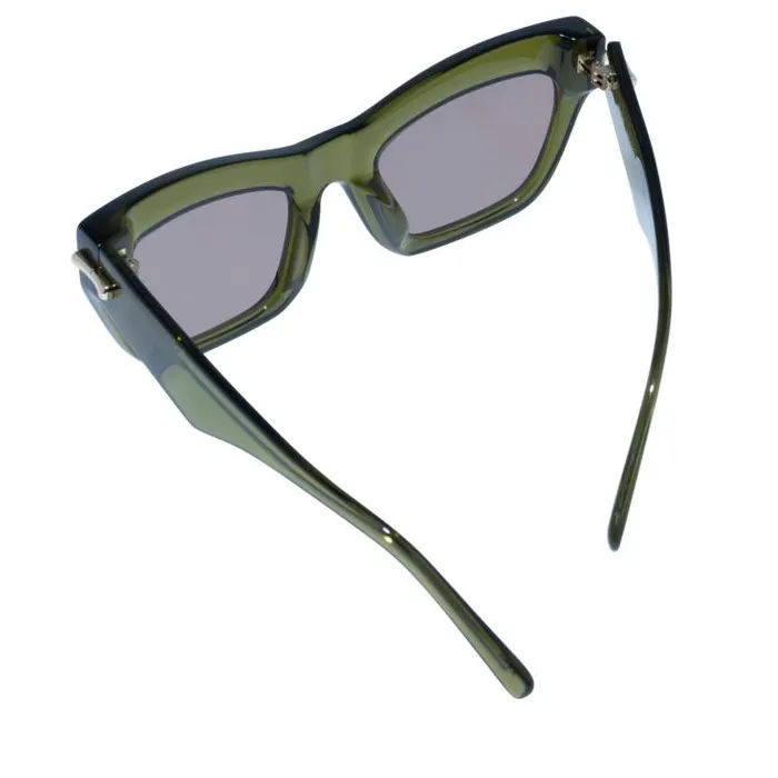 Oroton Sunglasses Sebes Sunglasses Dark Olive 8211 Accessories