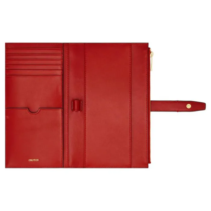 Oroton Wallets Fife Travel Wallet Dark Poppy 8211 Accessories