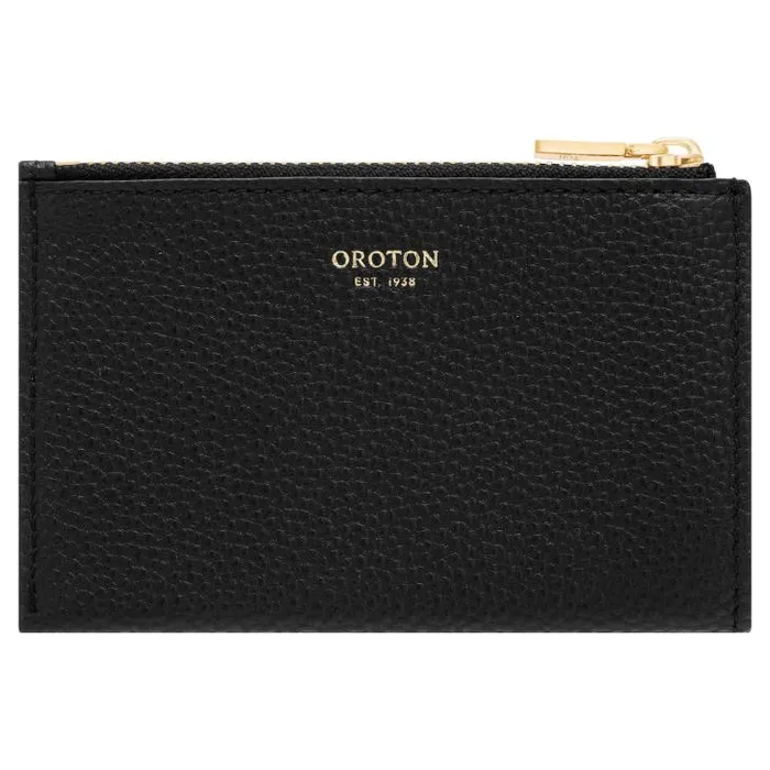 Oroton Wallets Margot 4 Credit Card Mini Zip Pouch Black 8211 Accessories