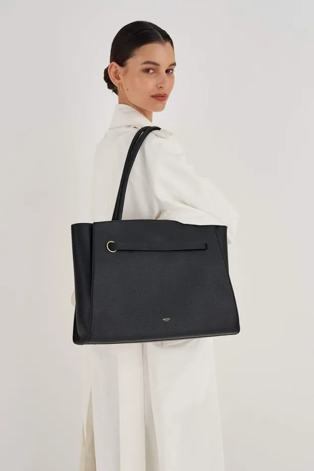 Oroton Work Audrey Large Tote Black 8211 Women