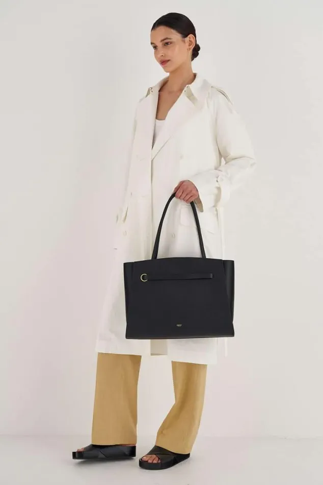 Oroton Work Audrey Large Tote Black 8211 Women