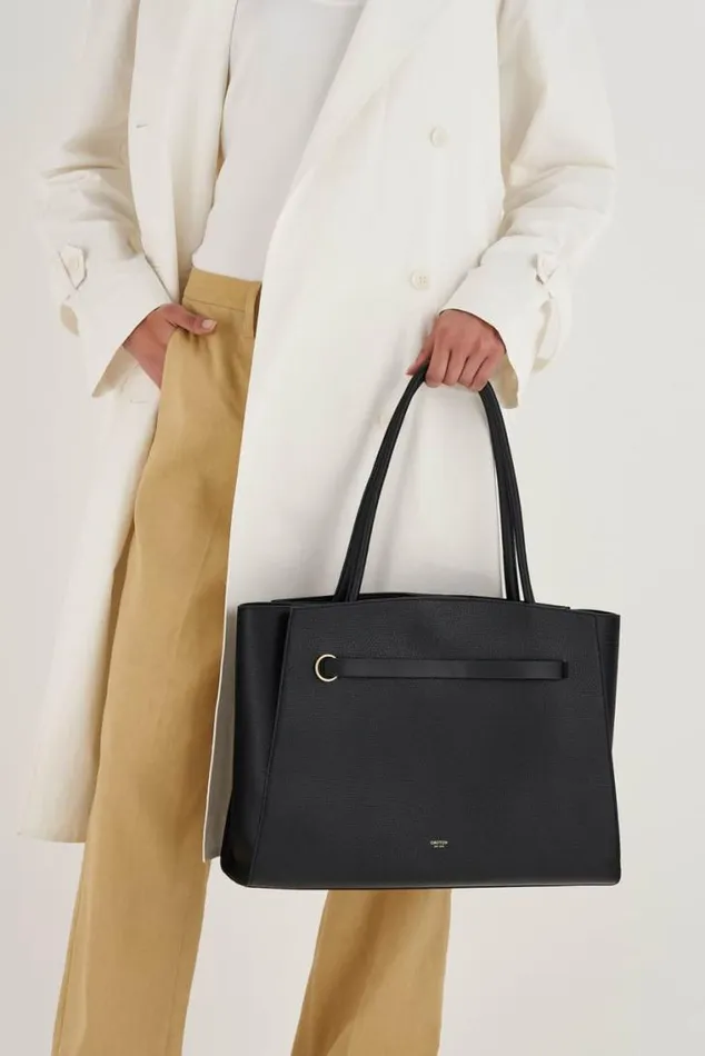 Oroton Work Audrey Large Tote Black 8211 Women