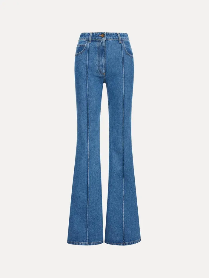 Oscar De La Renta Boot Cut Jeans Blue Women Pants and Skirts