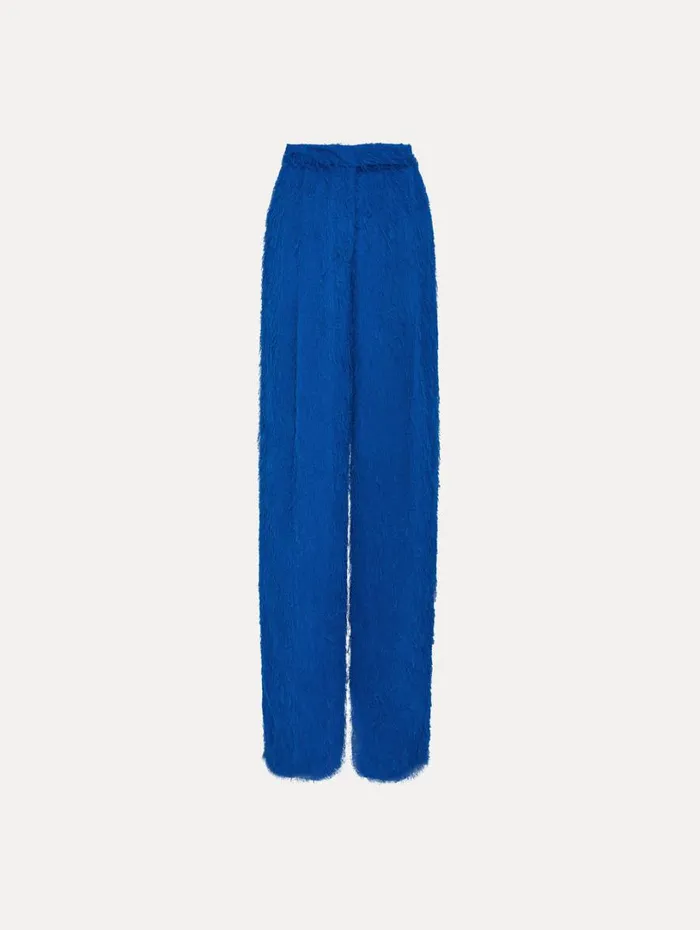 Oscar De La Renta Fringe Fil Coup Wide Leg Pant Lapis Women Pants and Skirts