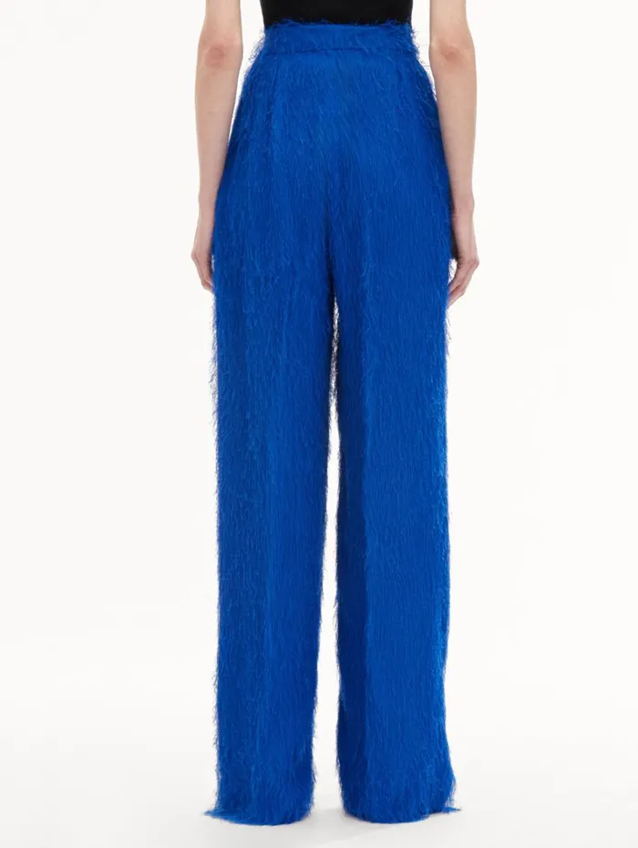 Oscar De La Renta Fringe Fil Coup Wide Leg Pant Lapis Women Pants and Skirts
