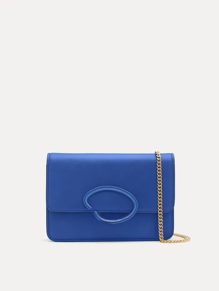 Oscar De La Renta O Pochette Blue Women Handbags