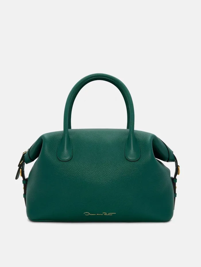 Oscar De La Renta The Dahlia Bottle Green Women Signature Handbags