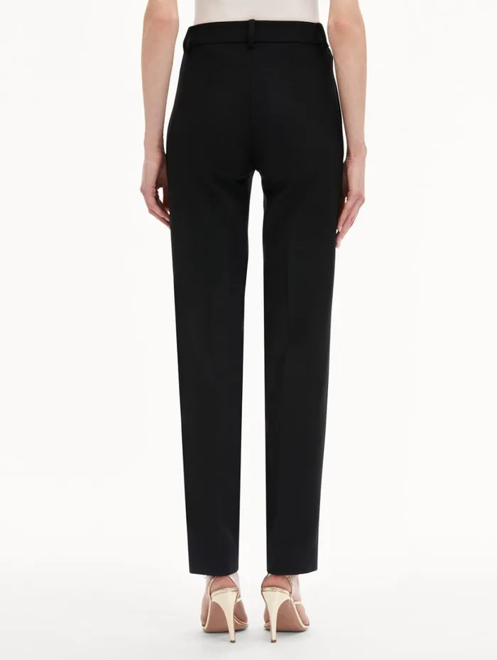 Oscar De La Renta Watercolor Orchid Pant Black Women Pants and Skirts Oscar De La Renta Watercolor Orchid Pant Black Women Pants and Skirts