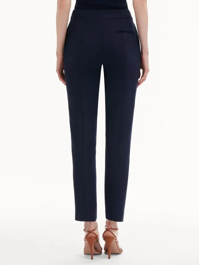 Oscar De La Renta ZipFront Skinny Pant Navy Women Pants and Skirts Oscar De La Renta ZipFront Skinny Pant Navy Women Pants and Skirts