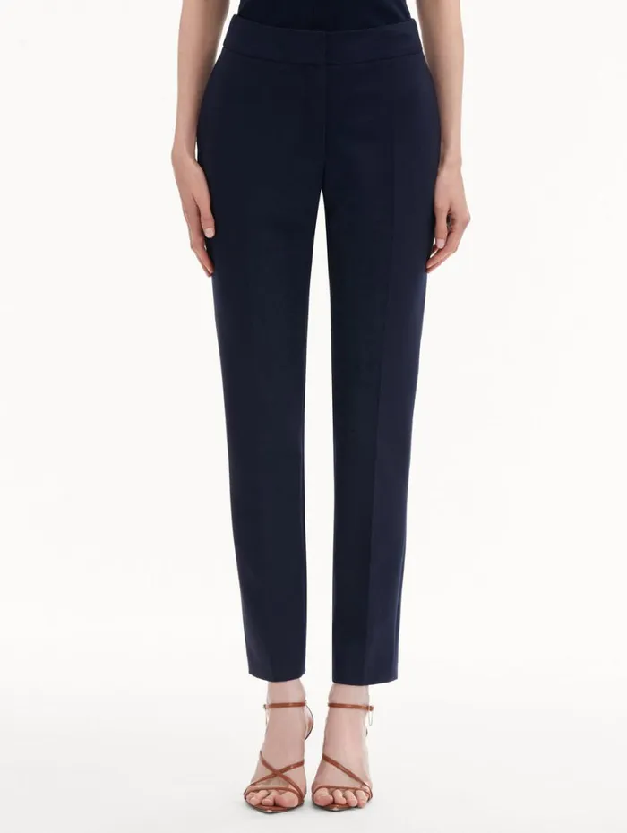 Oscar De La Renta ZipFront Skinny Pant Navy Women Pants and Skirts Oscar De La Renta ZipFront Skinny Pant Navy Women Pants and Skirts