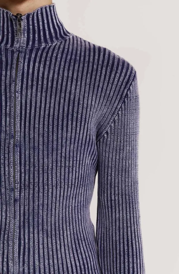 Outerwear Men Jaded London Blue Lucid Knit Track Top