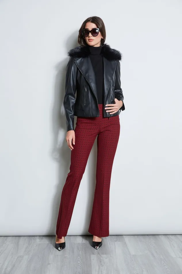 Outlet 8211 Women Bottoms Elie Tahari Deco Jacquard Fit and Flare Pant Multi
