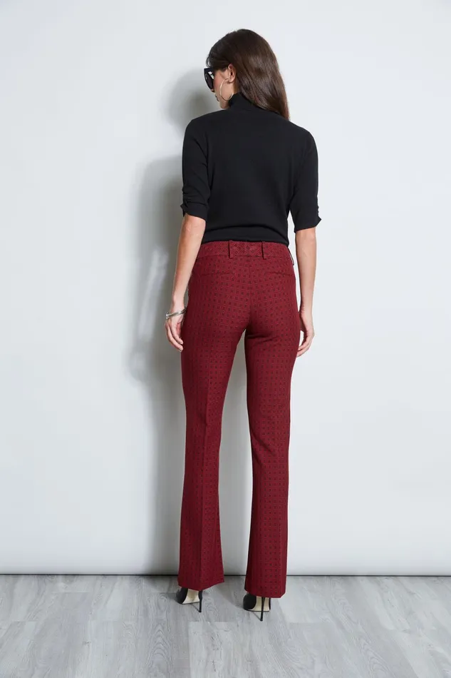 Outlet 8211 Women Bottoms Elie Tahari Deco Jacquard Fit and Flare Pant Multi