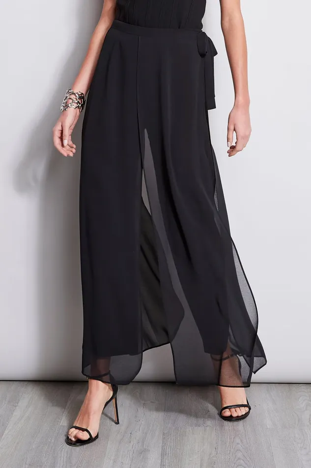 Outlet 8211 Women Bottoms Elie Tahari Overlay Pant Black