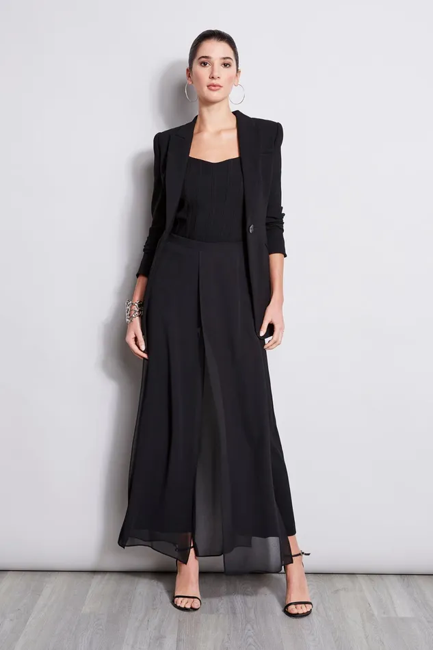 Outlet 8211 Women Bottoms Elie Tahari Overlay Pant Black