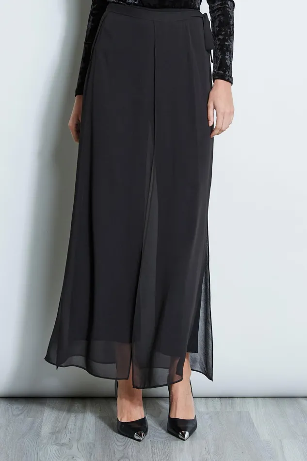 Outlet 8211 Women Bottoms Elie Tahari Overlay Pant Black