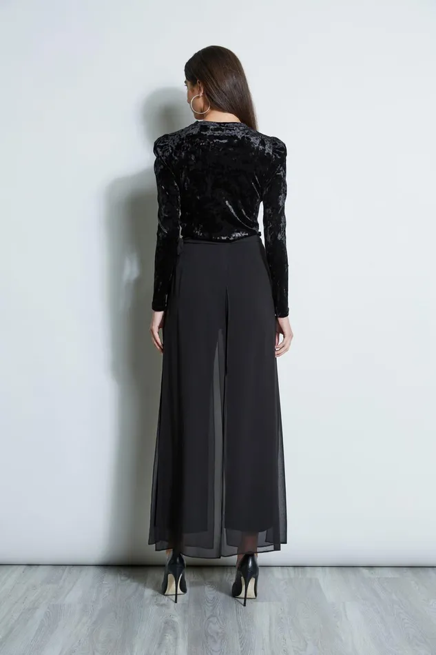 Outlet 8211 Women Bottoms Elie Tahari Overlay Pant Black