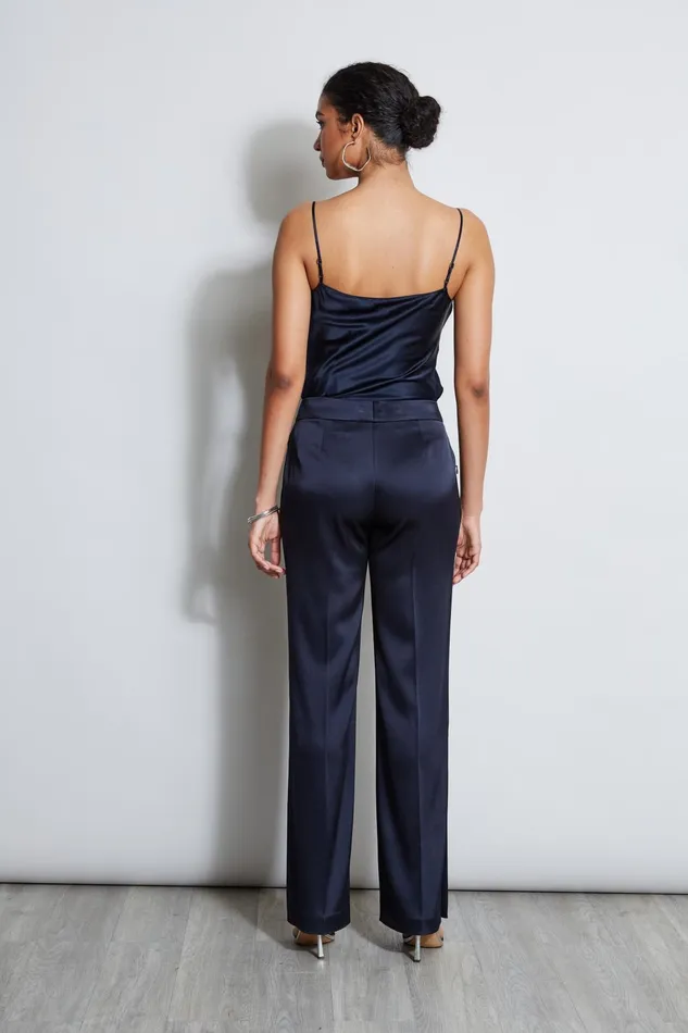 Outlet 8211 Women Bottoms Elie Tahari Satin Side Slit Pant Stargazer