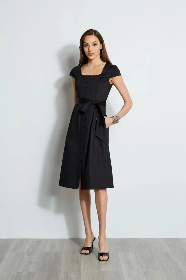 Outlet 8211 Women Dresses and Jumpsuits Elie Tahari Poplin Corset Dress Black