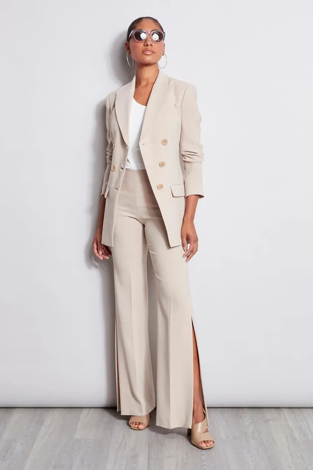 Outlet 8211 Women Jackets and Blazers Elie Tahari 5 Button Double Breasted Blazer Island Sand