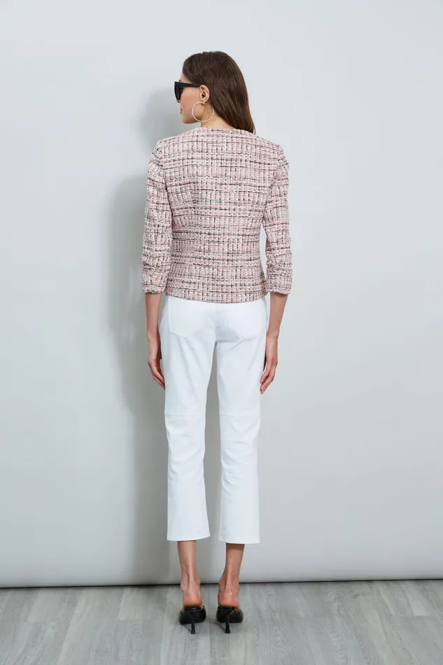 Outlet 8211 Women Jackets and Blazers Elie Tahari Tweed Crest Button Jacket Maddie Tweed