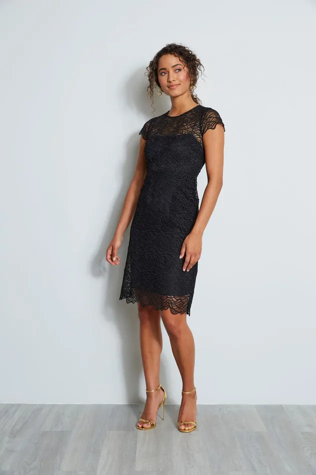 Outlet 8211 Women Short Dresses Elie Tahari Elissa Dress Black