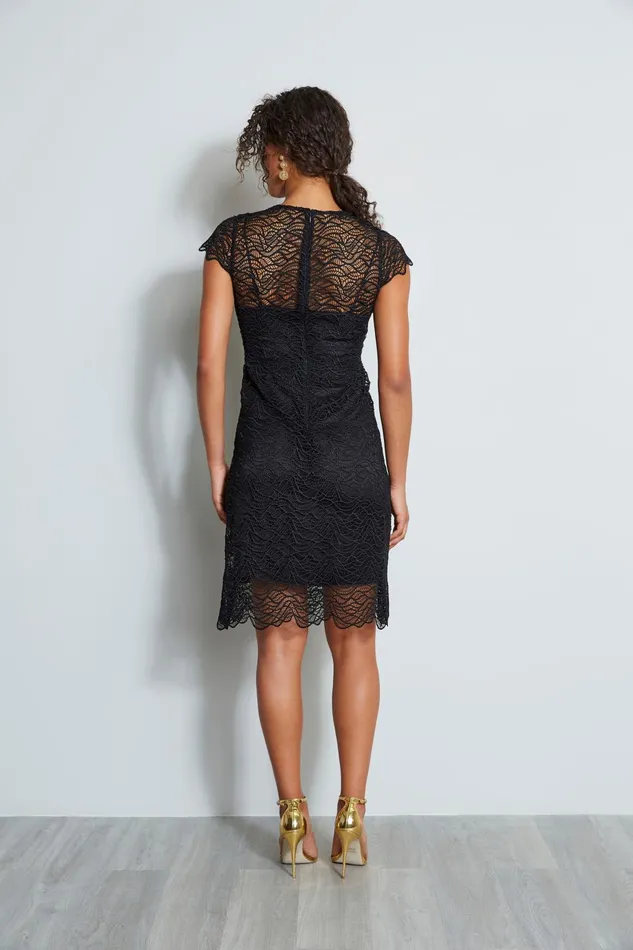 Outlet 8211 Women Short Dresses Elie Tahari Elissa Dress Black