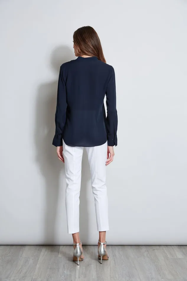 Outlet 8211 Women Suiting Elie Tahari Long Sleeve Chain Shirt Stargazer