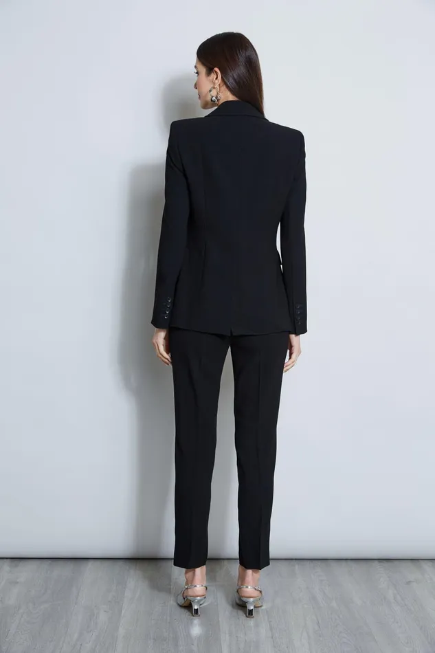 Outlet 8211 Women Suiting Elie Tahari Single Button Blazer Black