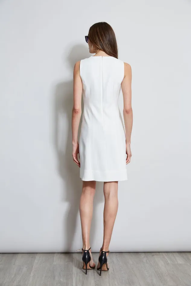 Outlet 8211 Women Suiting Elie Tahari Sleeveless Keyhole Ring Dress Foam