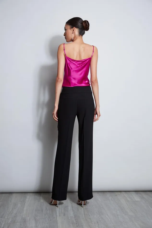 Outlet 8211 Women Tops Elie Tahari Silk Satin Cami Electric Pink