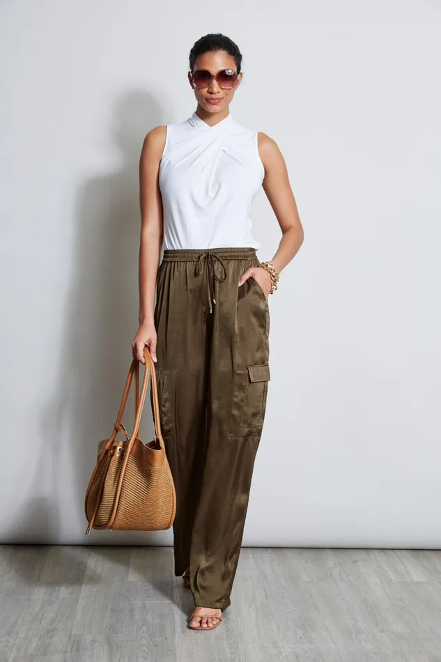 Outlet 8211 Women Tops Elie Tahari Sleeveless Twist Knit White