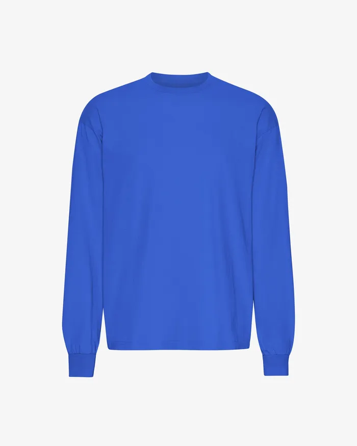 Oversized Organic LS TShirt 8211 Sapphire Blue TShirts Colorfulstandard Men