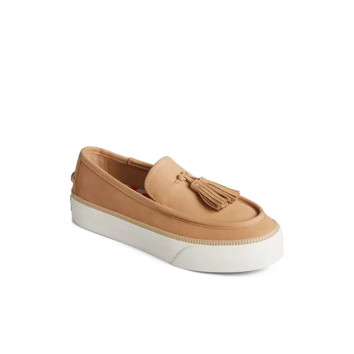 Oxfords and Loafers Women Sperry Sea Sailor Platform Sneaker Medium Beige