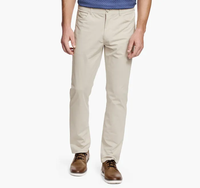 Pants and Jeans Men XC4 Performance FivePocket Pants Stone Johnston and Murphy